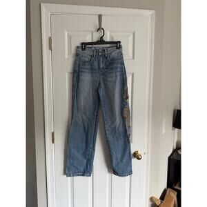 Ninth Idle Hall Y2K Inspired Koi Fish Embroidered Jeans